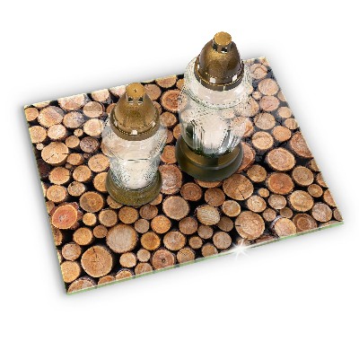 Grafkaars onderzetter Boomstammen