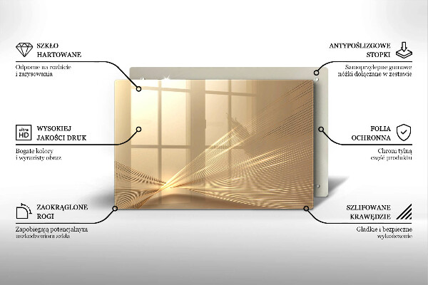 Glasplaat voor grafkaars Moderne abstractie