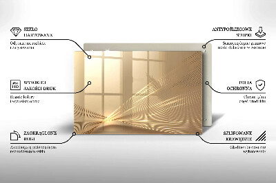 Glasplaat voor grafkaars Moderne abstractie