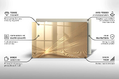 Glasplaat voor grafkaars Moderne abstractie