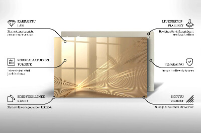 Glasplaat voor grafkaars Moderne abstractie