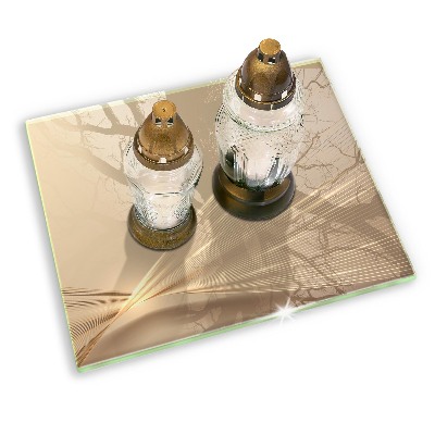 Glasplaat voor grafkaars Moderne abstractie