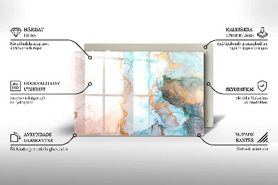 Grafkaars onderzetter Abstract marmer