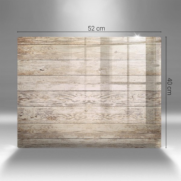 Glasplaat voor grafkaars Houten planken