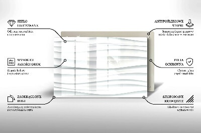 Glasplaat voor grafkaars Moderne structuur