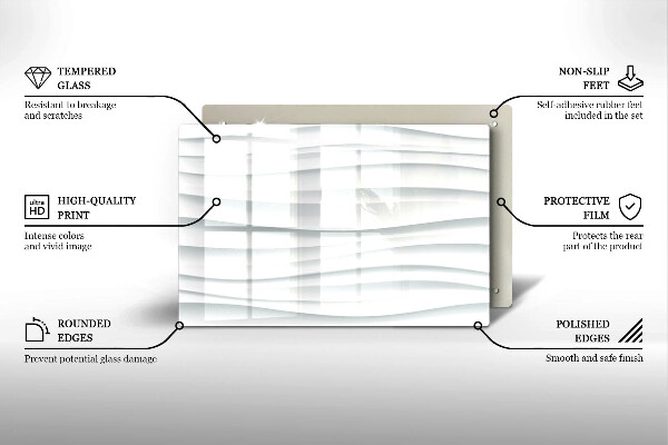 Glasplaat voor grafkaars Moderne structuur