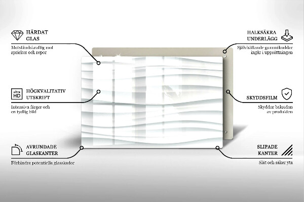 Glasplaat voor grafkaars Moderne structuur