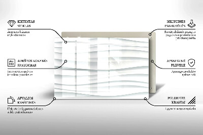 Glasplaat voor grafkaars Moderne structuur