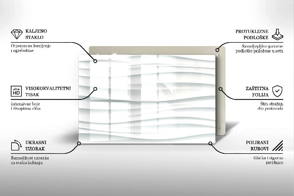 Glasplaat voor grafkaars Moderne structuur