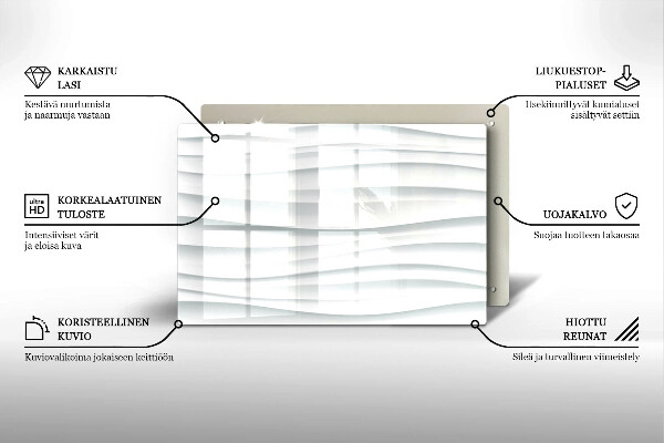 Glasplaat voor grafkaars Moderne structuur