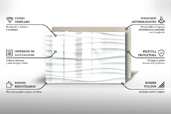 Glasplaat voor grafkaars Moderne structuur