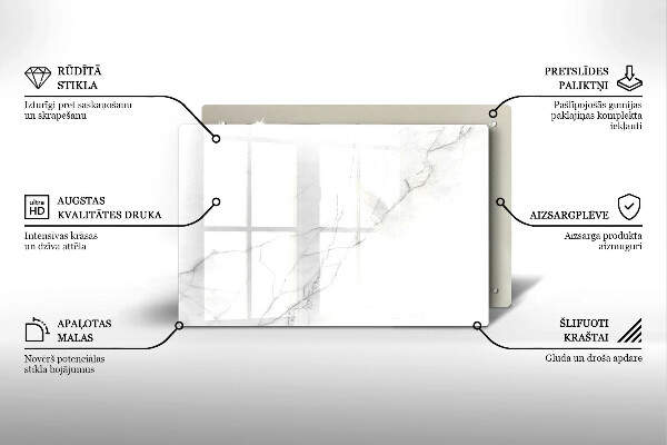 Grafkaars onderzetter Marmeren achtergrond