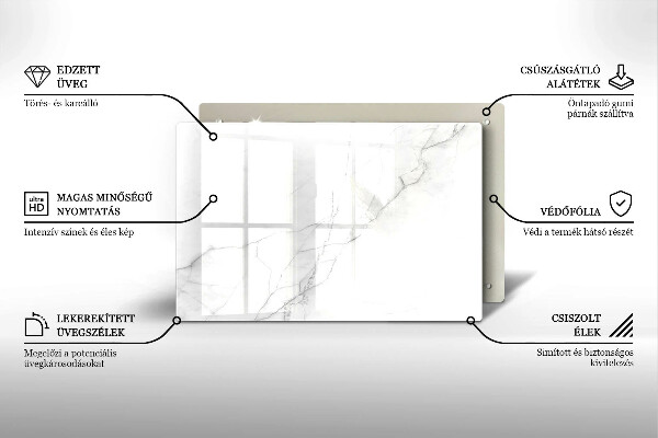 Grafkaars onderzetter Marmeren achtergrond