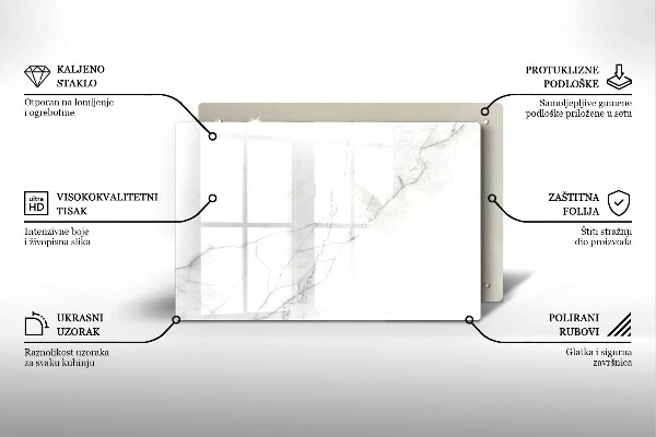 Grafkaars onderzetter Marmeren achtergrond