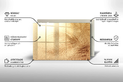 Glasplaat voor grafkaars Zand