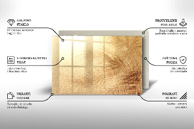 Glasplaat voor grafkaars Zand