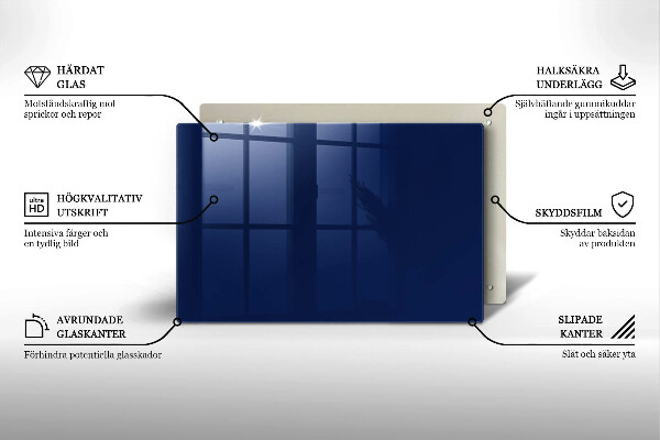 Grafkaars onderzetter Blauwe kleur