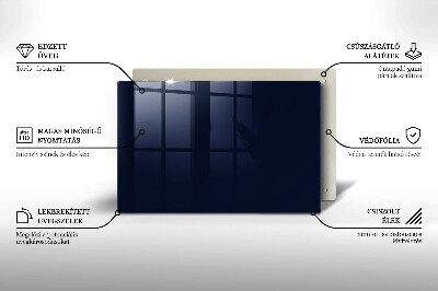 Grafkaars onderzetter Marineblauwe kleur