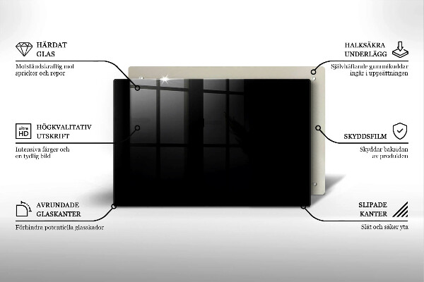 Grafkaars onderzetter Zwarte kleur