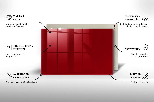 Grafkaars onderzetter Rode kleur