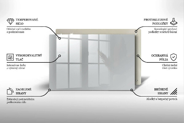 Glasplaat voor grafkaars Grijze kleur