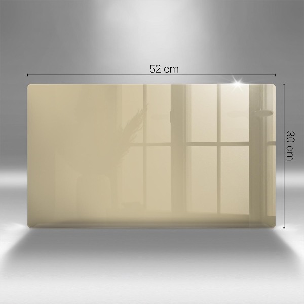 Glasplaat voor grafkaars Beige kleur