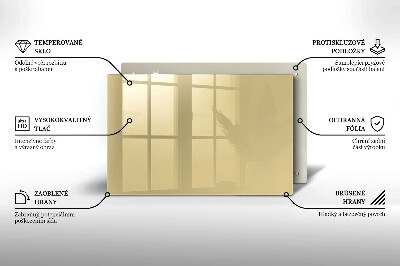 Glasplaat voor grafkaars Beige kleur