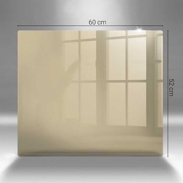 Glasplaat voor grafkaars Beige kleur