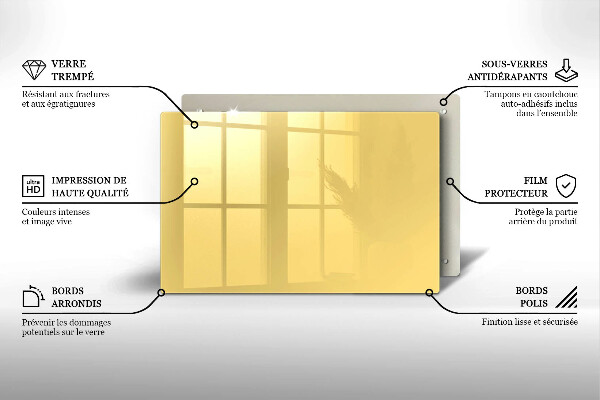 Grafkaars onderzetter Gele kleur