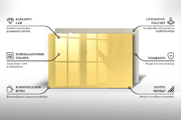 Grafkaars onderzetter Gele kleur