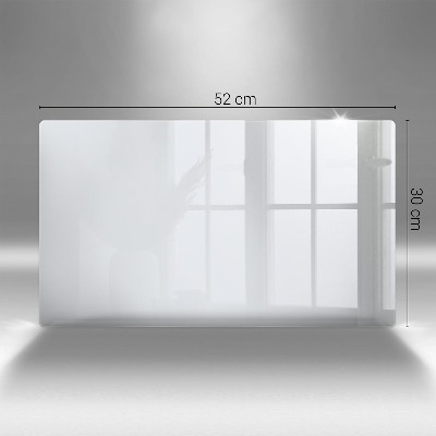 Glasplaat voor grafkaars Kleur wit