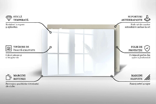 Glasplaat voor grafkaars Kleur wit