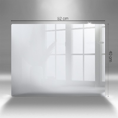 Glasplaat voor grafkaars Kleur wit