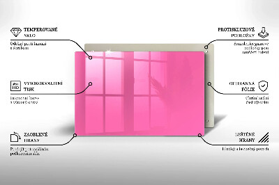 Glasplaat voor grafkaars Roze kleur