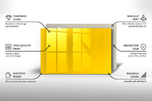 Grafkaars onderzetter Gele kleur