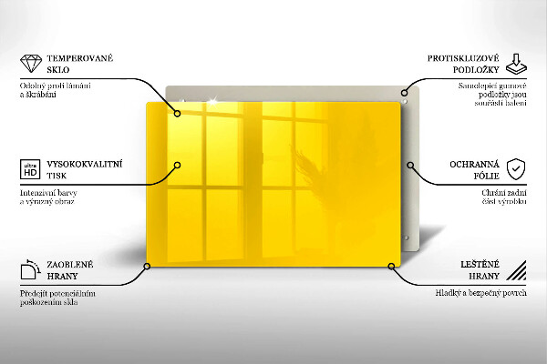 Grafkaars onderzetter Gele kleur