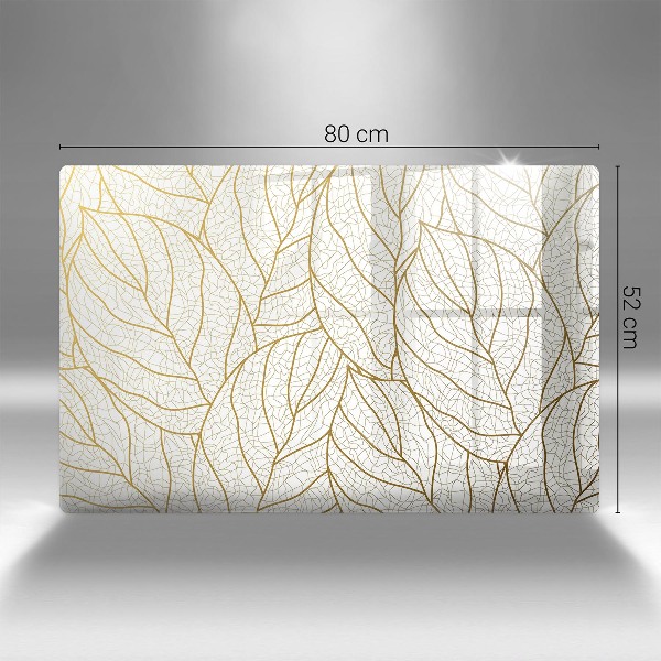 Grafkaars onderzetter Lijntekening bladpatroon