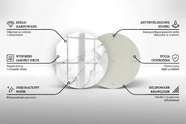 Grafkaars onderzetter Elegante marmertextuur