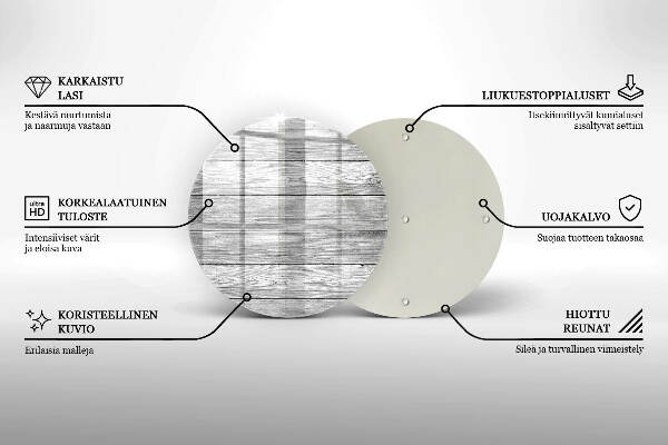 Grafkaars onderzetter Oude houten planken