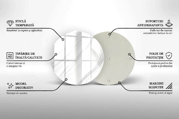 Grafkaars onderzetter Delicaat marmer