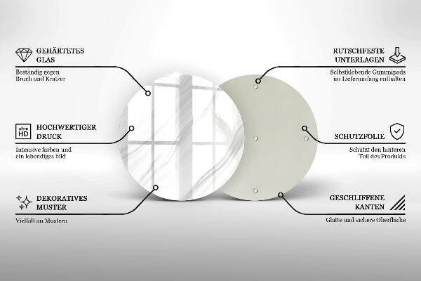 Grafkaars onderzetter Delicaat marmer