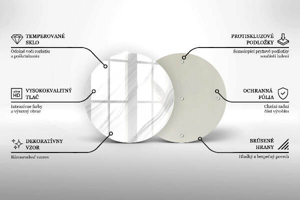 Grafkaars onderzetter Delicaat marmer