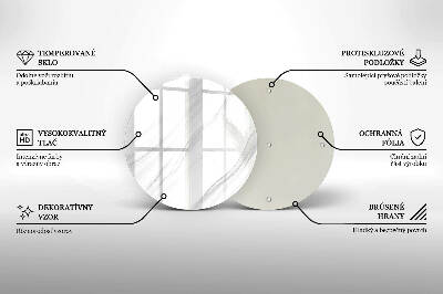 Grafkaars onderzetter Delicaat marmer