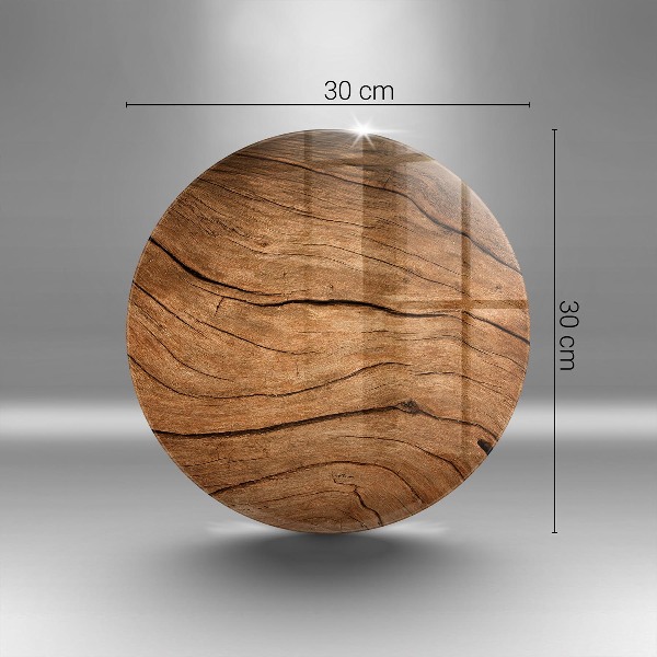 Glasplaat voor grafkaars Textuur van houten planken