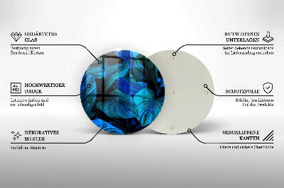 Grafkaars onderzetter Bladeren van junglevegetatie