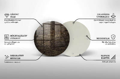 Grafkaars onderzetter Houtstructuur schors