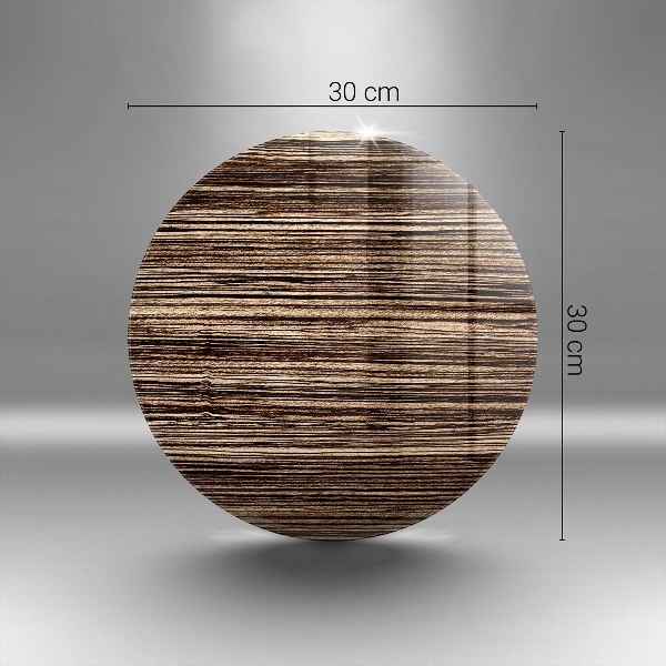 Glasplaat voor grafkaars Houtstructuur
