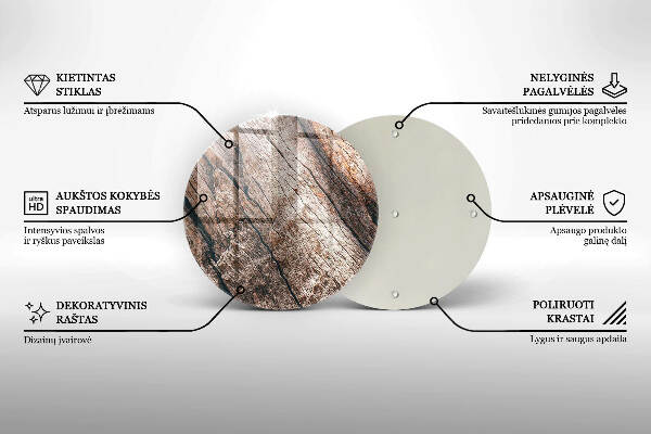 Grafkaars onderzetter Houten constructie