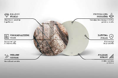 Grafkaars onderzetter Houten constructie