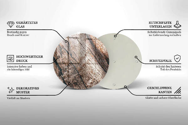 Grafkaars onderzetter Houten constructie